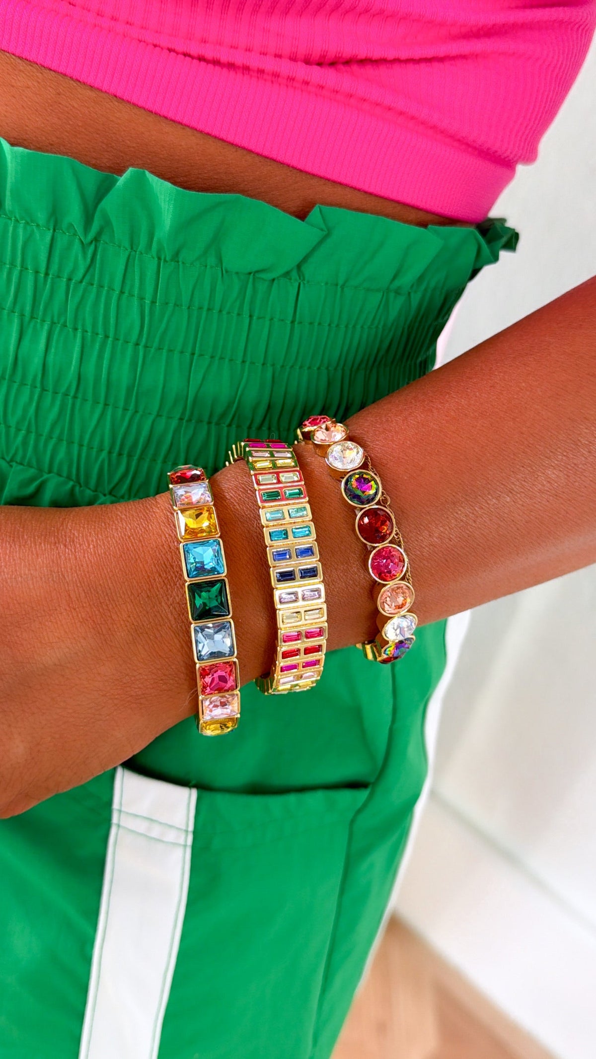 Rainbow Bracelet Stack