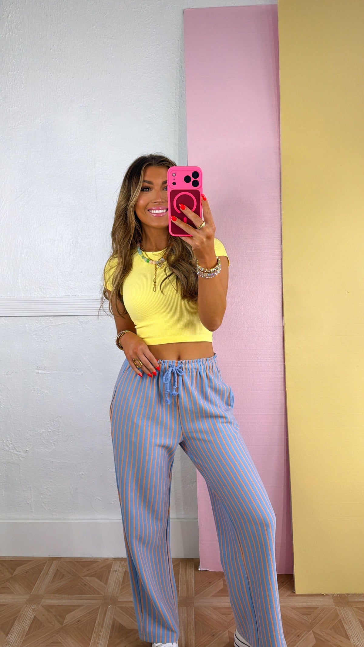 Ribbed Crop Baby Tee, Butter Yellow