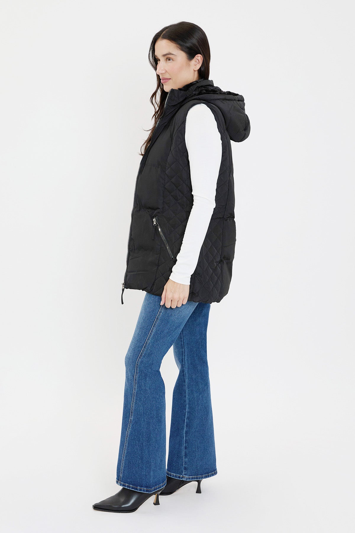 Faux Fur Puffer Vest
