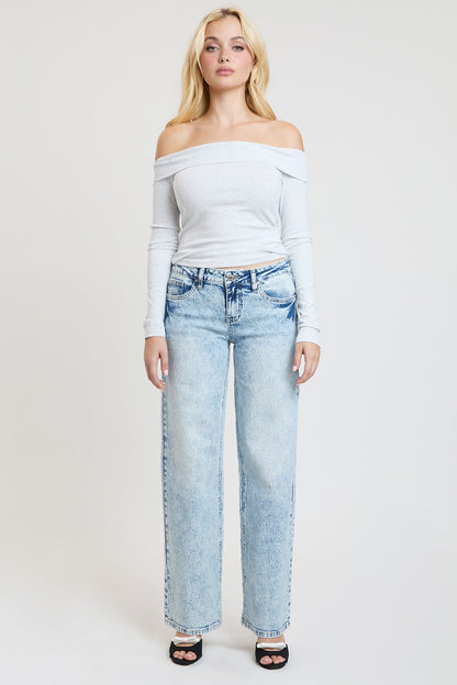 Women's Luxe Britney Wide Leg Jeans