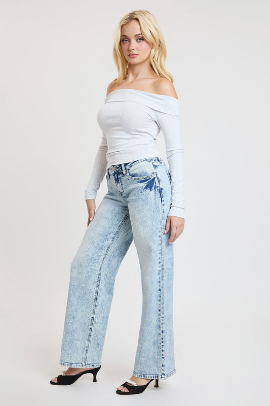 Women's Luxe Britney Wide Leg Jeans