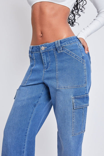 Women's Low Rise Relaxed Cargo Jeans