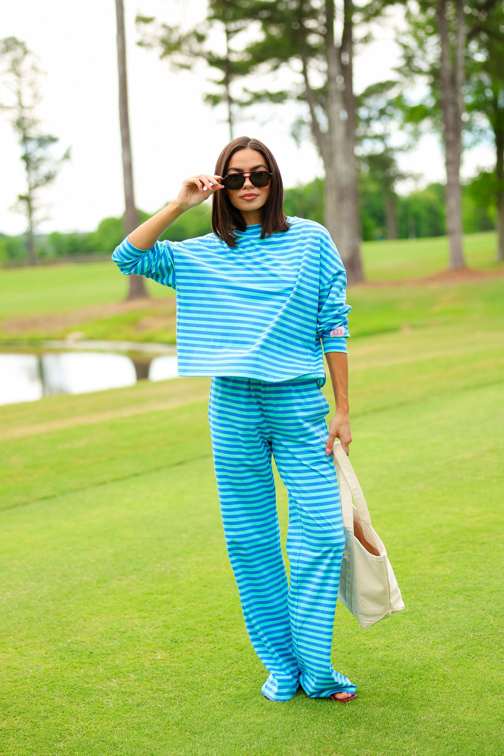 Oversized Long Sleeve Tee - Cotton Candy