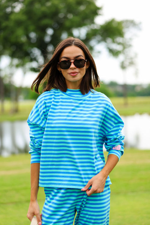 Oversized Long Sleeve Tee - Cotton Candy
