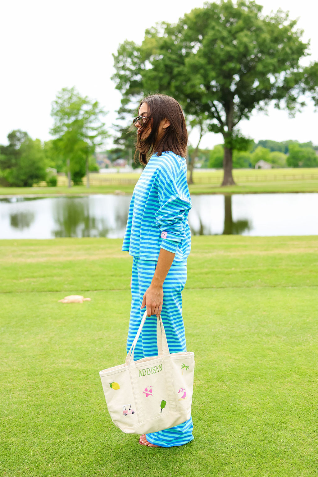 Oversized Long Sleeve Tee - Cotton Candy