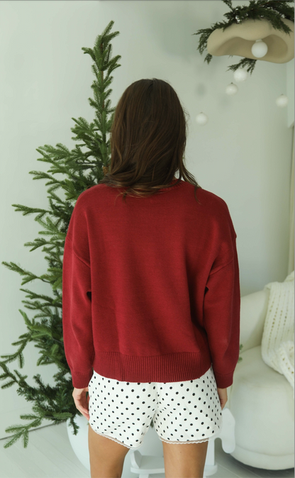 santa teddy bear sweater