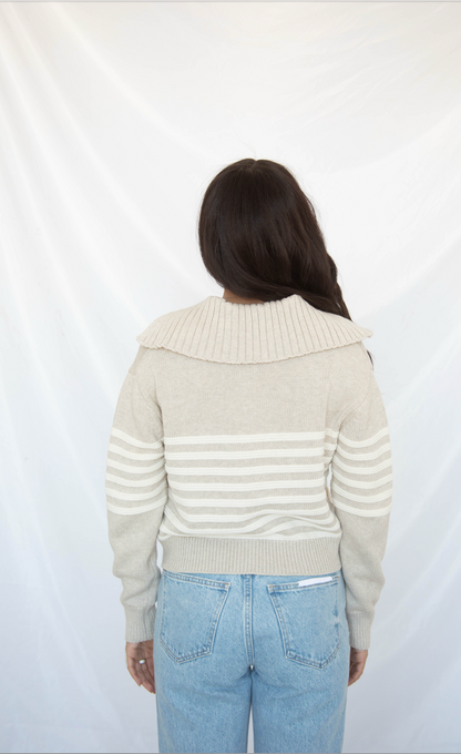 z supply: kovac sweater jacket - natural heather