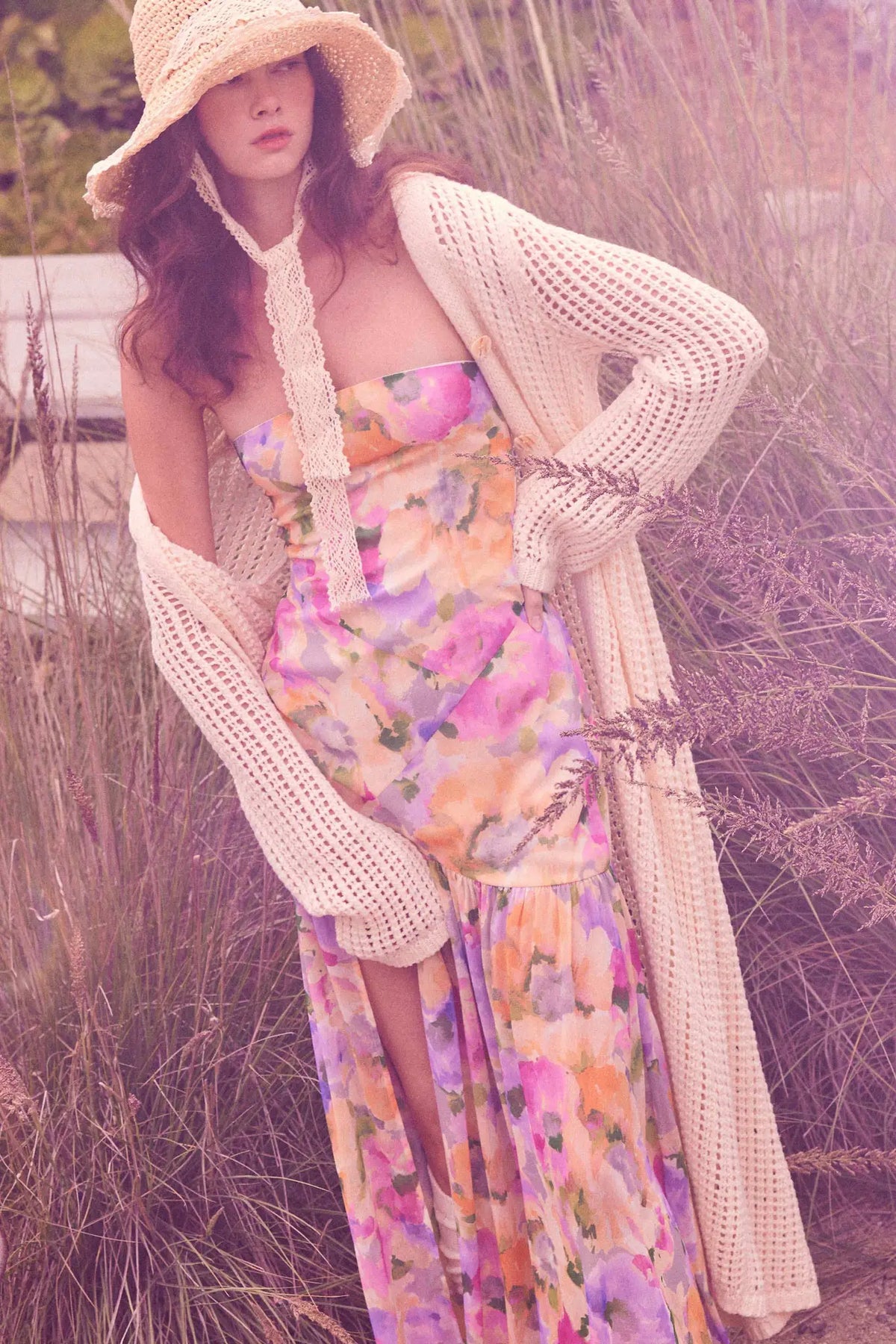 Beautiful Truth Crochet Knit Duster Cardigan