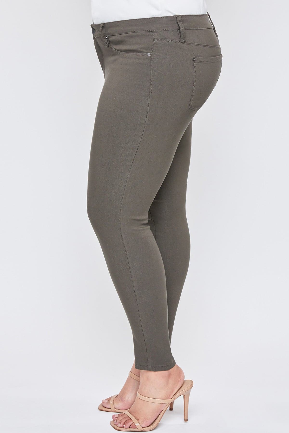 Women's Plus Hyperstretch Skinny Pants, Dark Olive