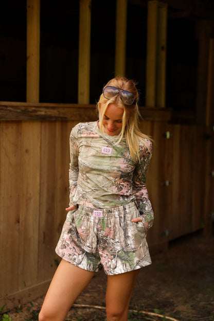 Skinny Fit Tee- Camo