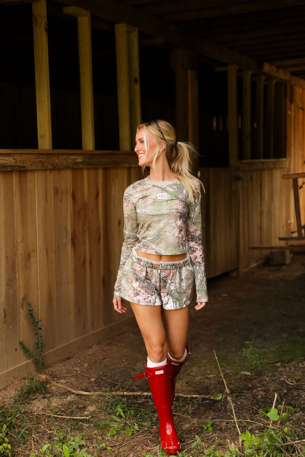 Skinny Fit Tee- Camo