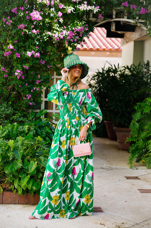 Palm Verde Maxi - Kelly Green
