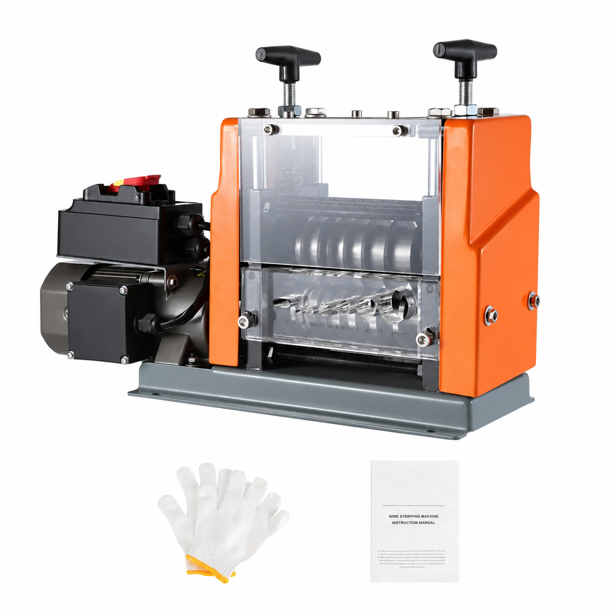 750W Automatic Wire Stripping Machine, 0.06"-1.57", 98 ft/min, 10 Channels