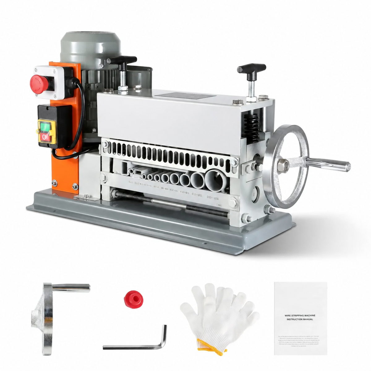750W Automatic Wire Stripping Machine, 0.06"-1.57", 98 ft/min, 10 Channels