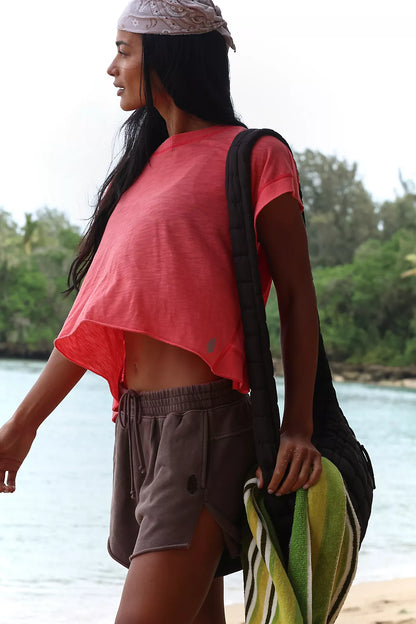 My Time Tee - Grapefruit FREE PEOPLE