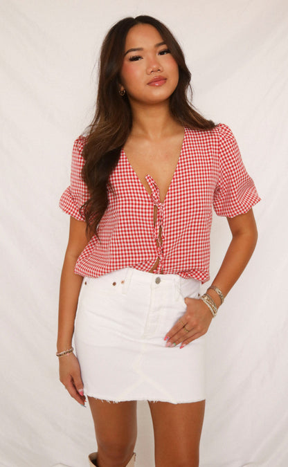 pistola: kat vintage skirt - luxe white