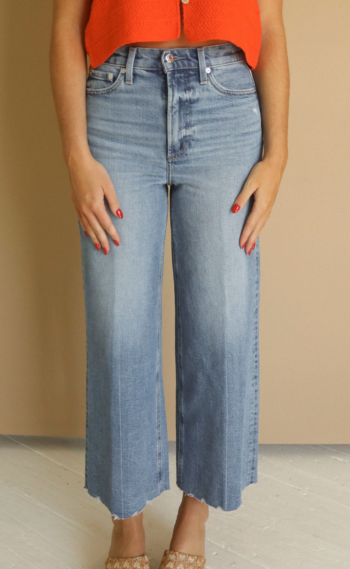 pistola: lana crop highrise ultra wide leg - rhythm vintage