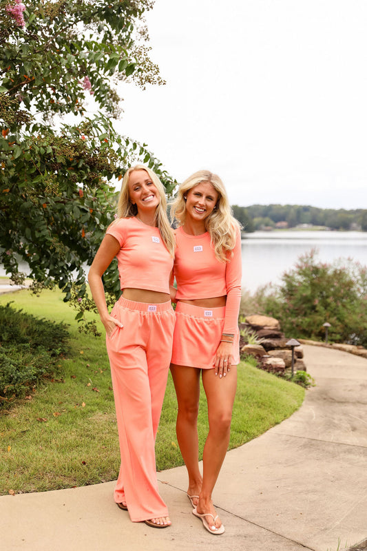 Wide Leg Pant  - Peach