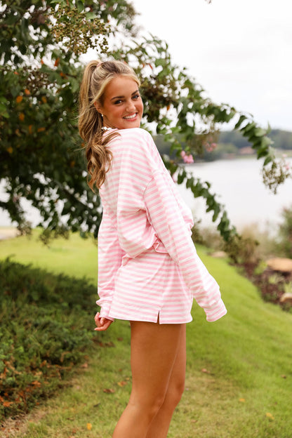 Stripe Coco Mini Skirt - Bubblegum Kiss